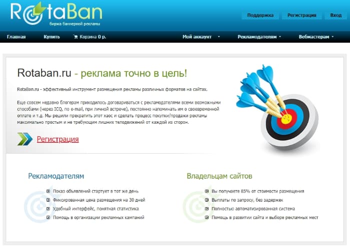 Баннерная реклама в блогах RotaBan